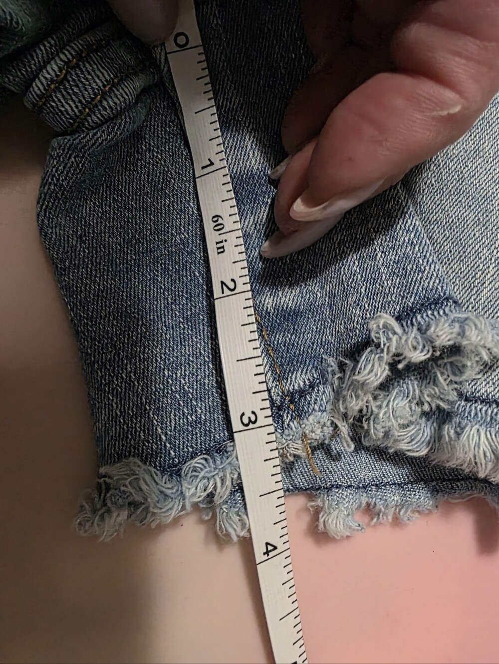 Cat & Jack Light Blue Denim Star Embroidered Shorts - Picture 6 of 6